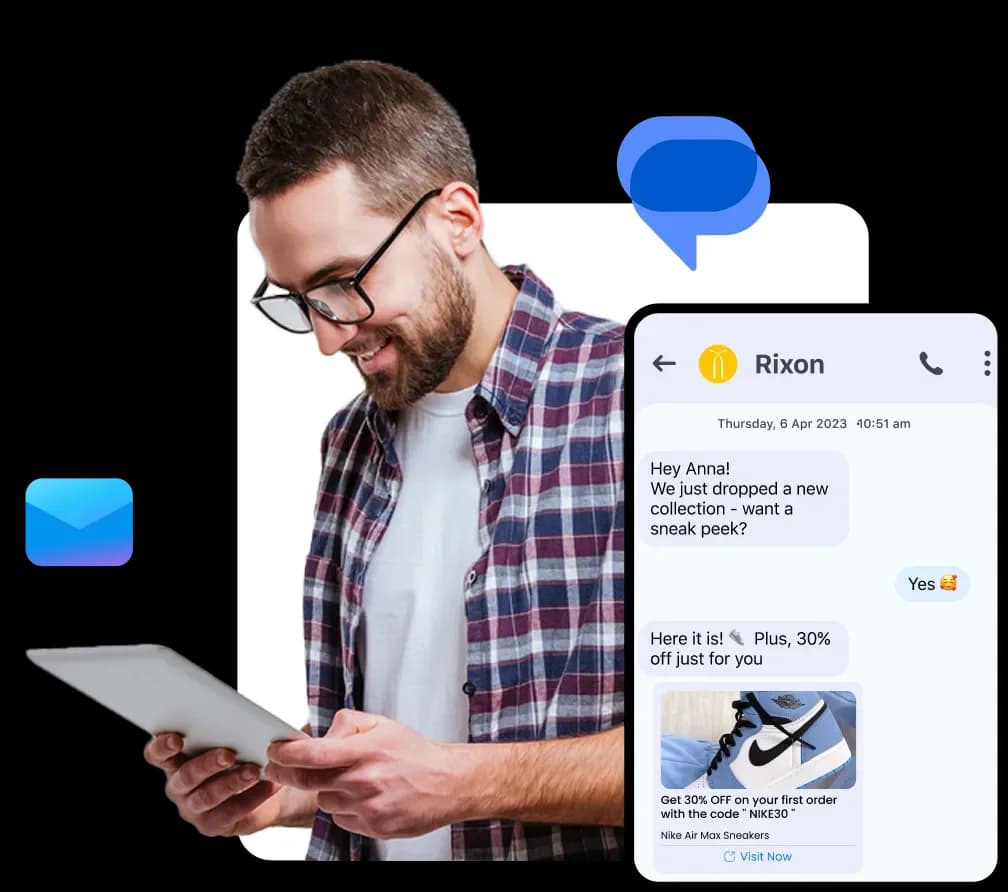 Follow up by SMS and email automatically with Reflys
