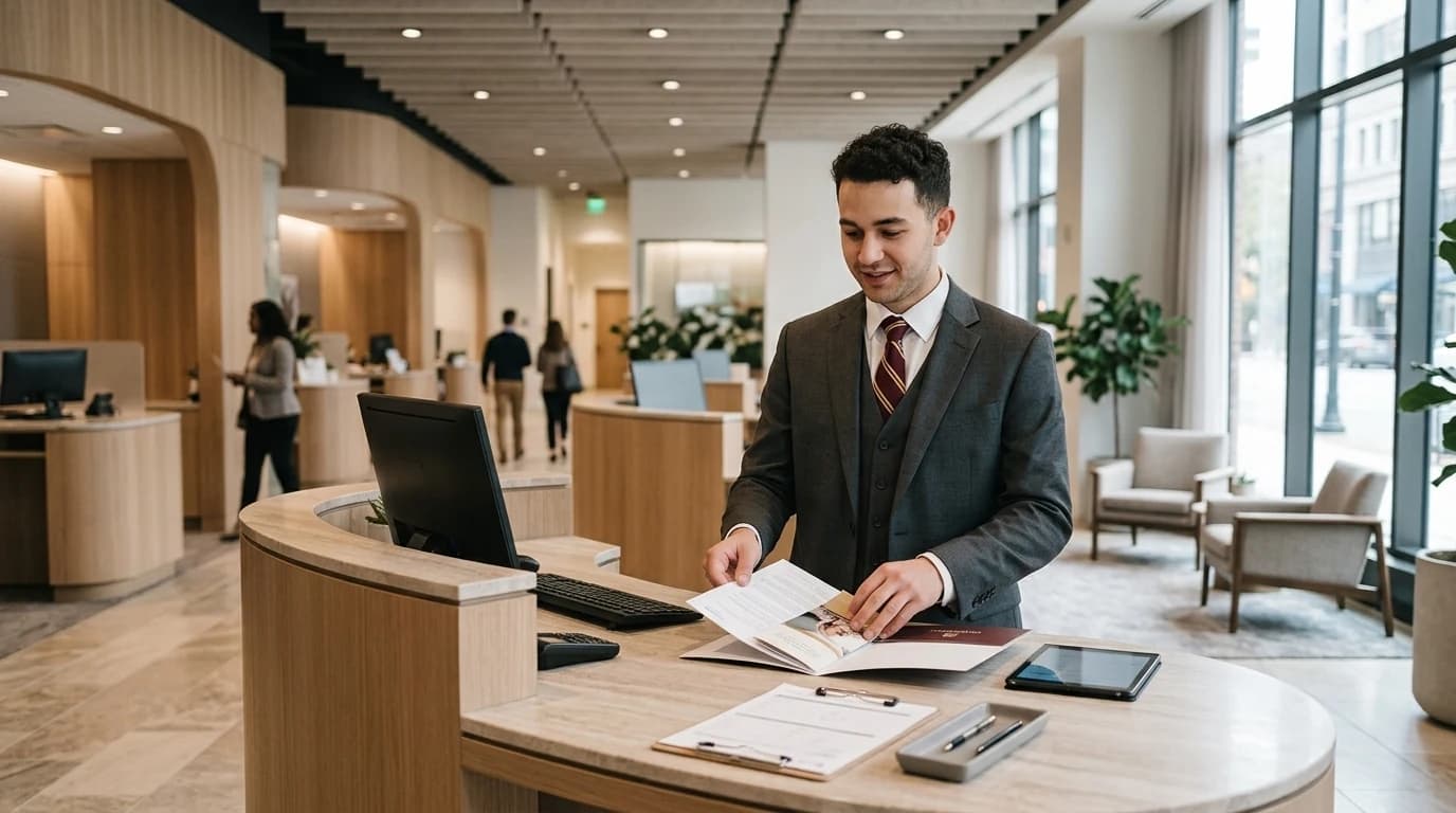 Credit Unions & Community Banks: staff at work in the business, where Reflys automates customer conversations
