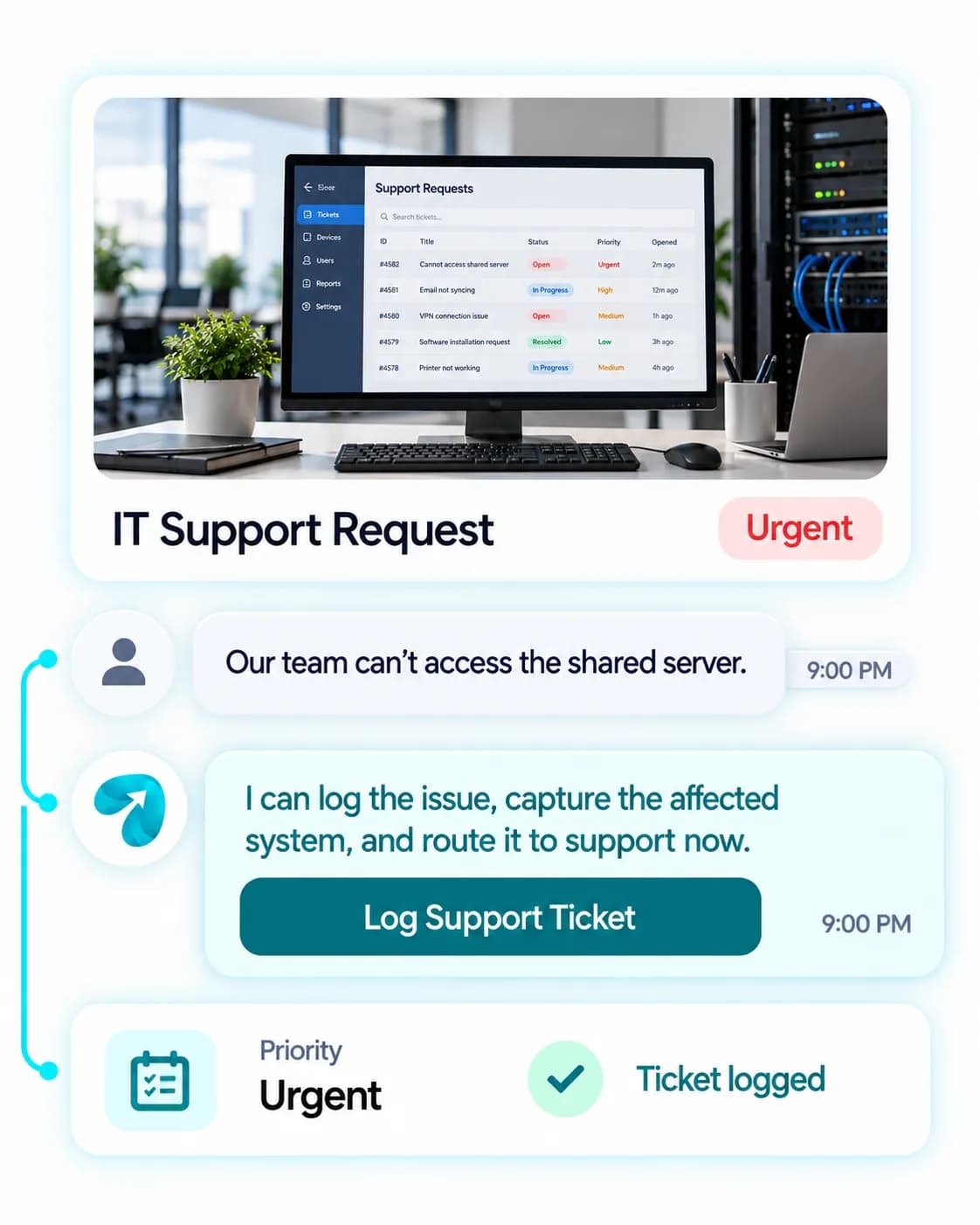WhatsApp Ticketing for IT Support: a customer question answered and confirmed in a Reflys chat