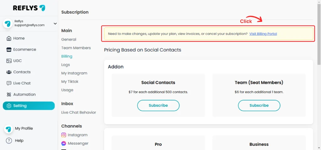 Billing Portal Overview