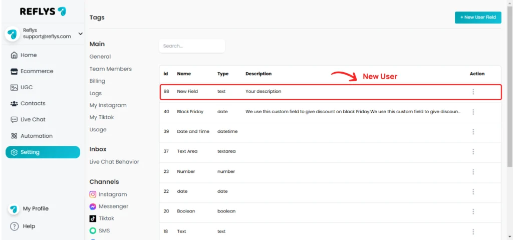 Created Fields Overview
