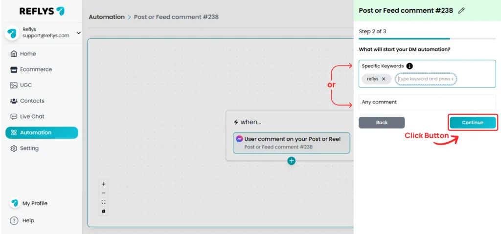 Messenger DM Automation