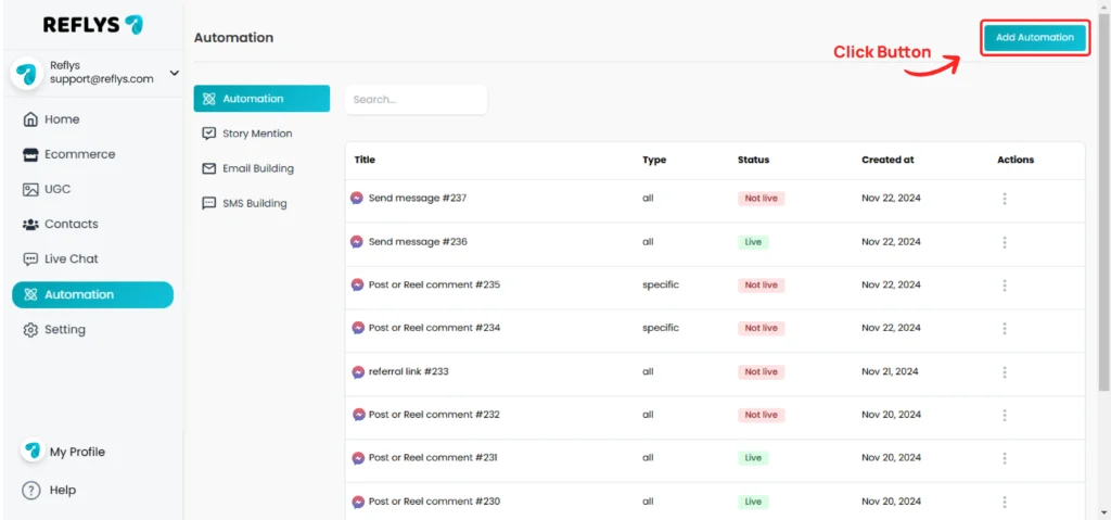 Messenger Automation Overview