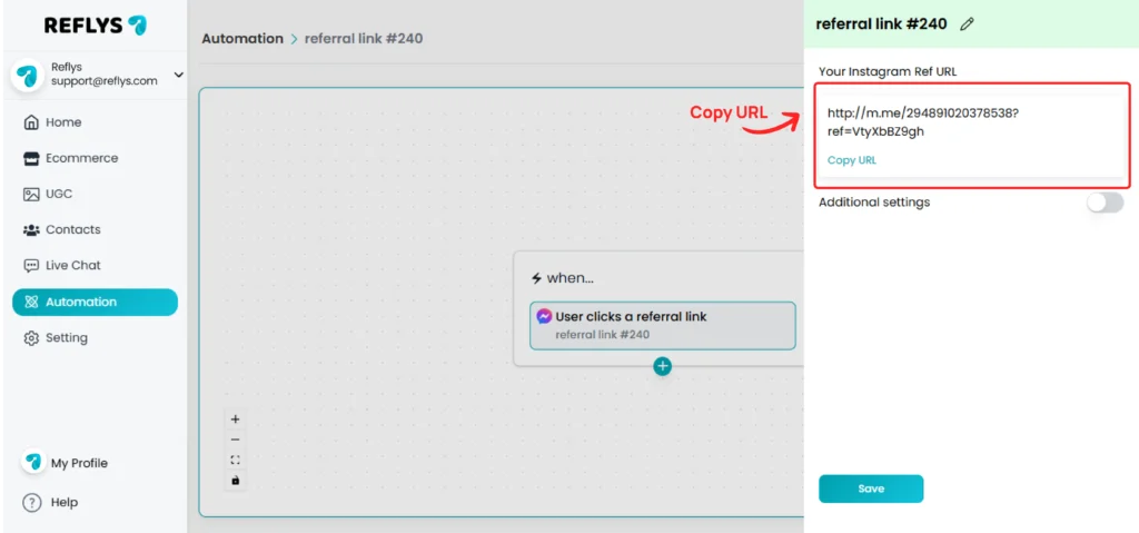 Referral URL