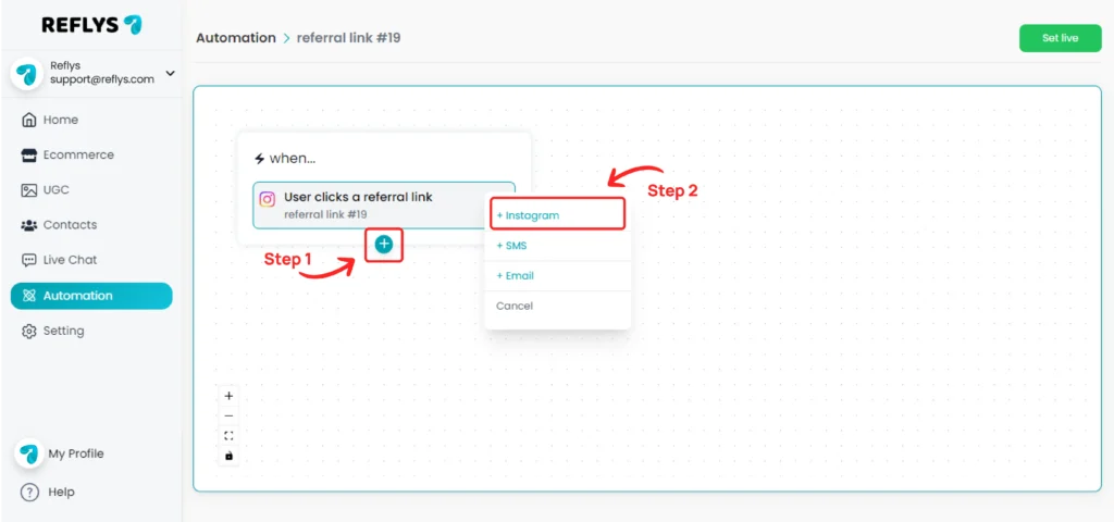 Referral Link Channels