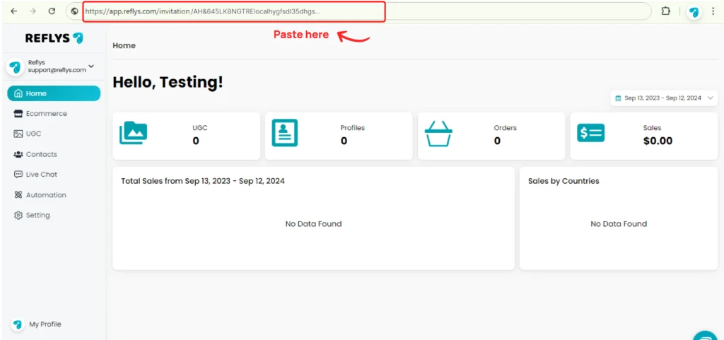 Reflys Account Management