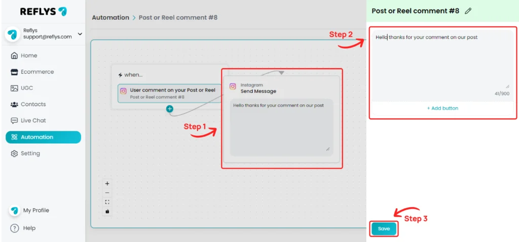 Send Message Automation
