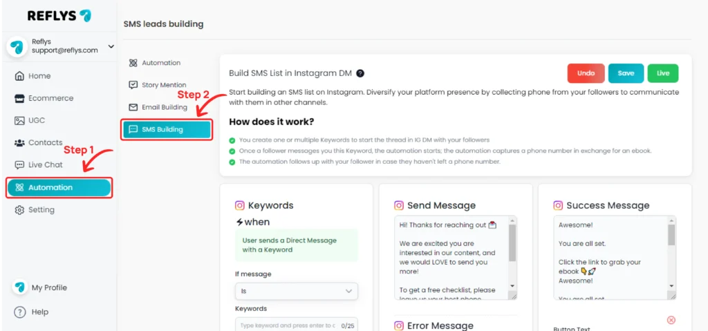 SMS Campaign Automation