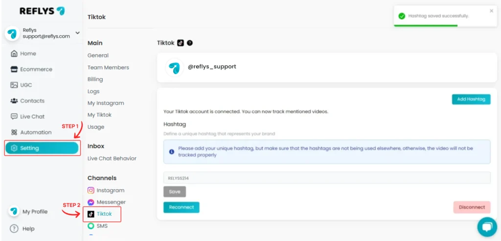 Tracking TikTok Interactions