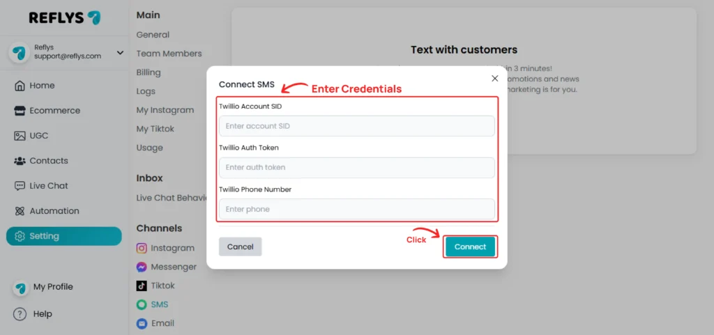 Twilio Connection